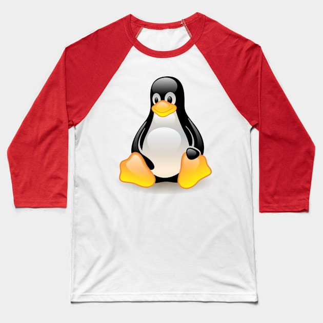 Happy Penguin Baseball T-Shirt by holidaystore